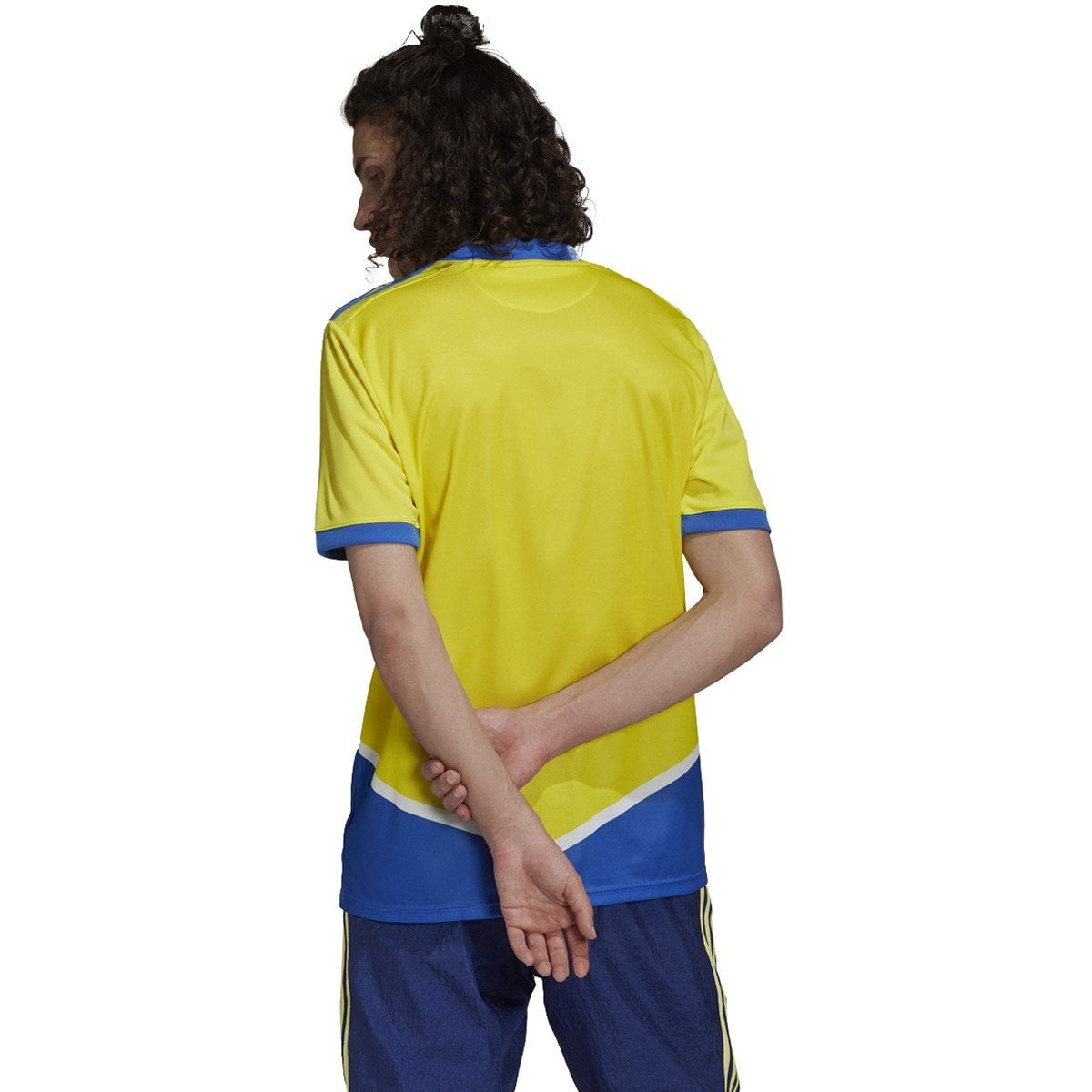 adidas Men's Juventus 21/22 3rd Jersey (Shock Yellow/HI-RES Blue, Small)