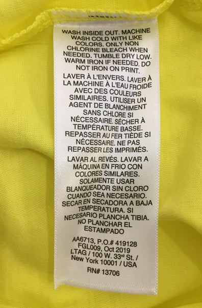 Adidas Big Boys 3-Stripes Graphic Logo Jersey T-Shirt Yellow/White AA6713 Size XLarge
