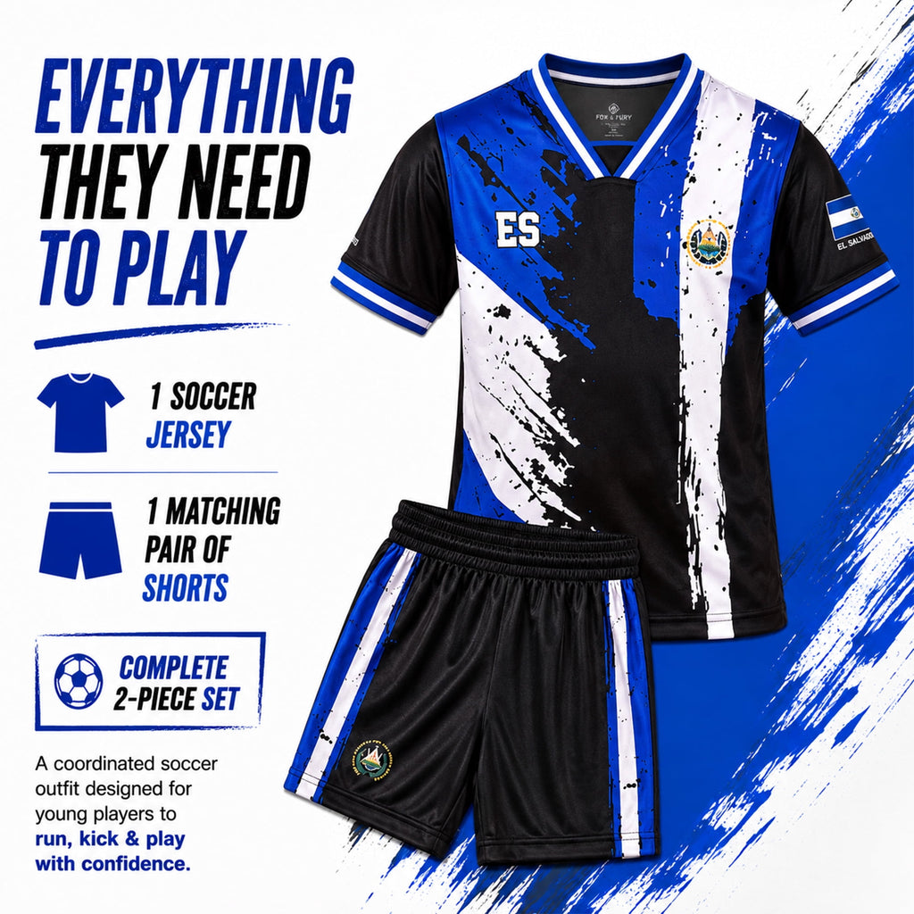 Fox & Fury Brazil Soccer Jersey for Kids, Youth Boys & Girls – Unisex Football Shirt, Camiseta de Futbol Brasil