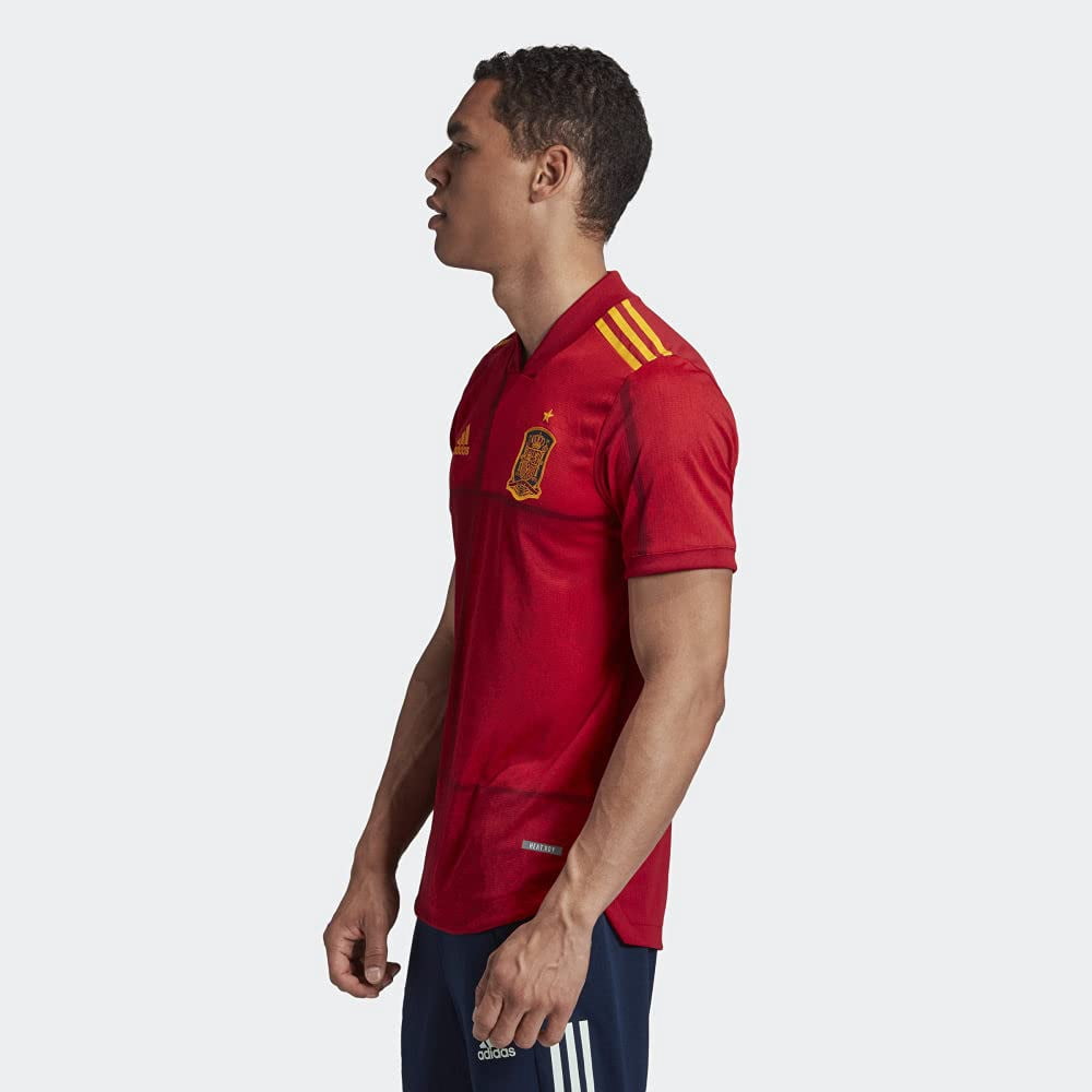 adidas 2020-21 Spain Authentic Home Jersey - Red-Yellow S